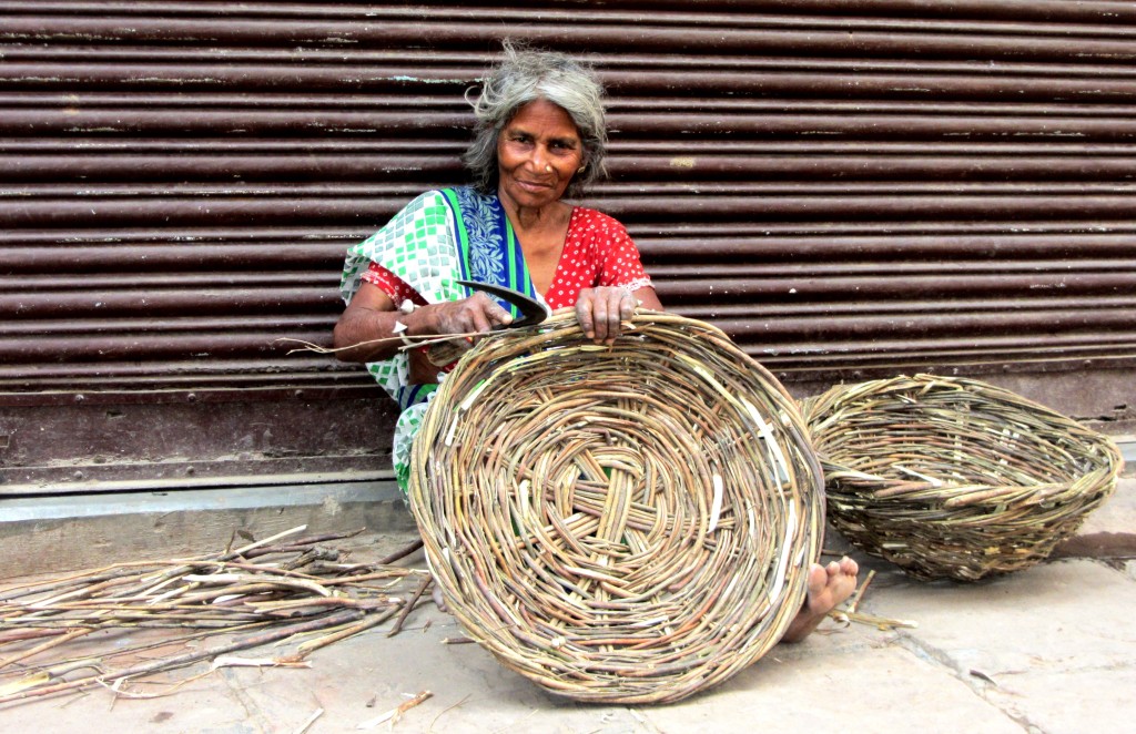 Artisan basket weaver